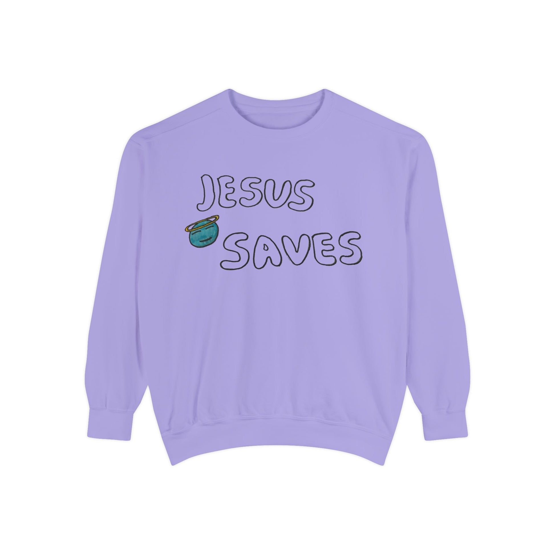 Jesus Saves Embroidered Sweatshirt