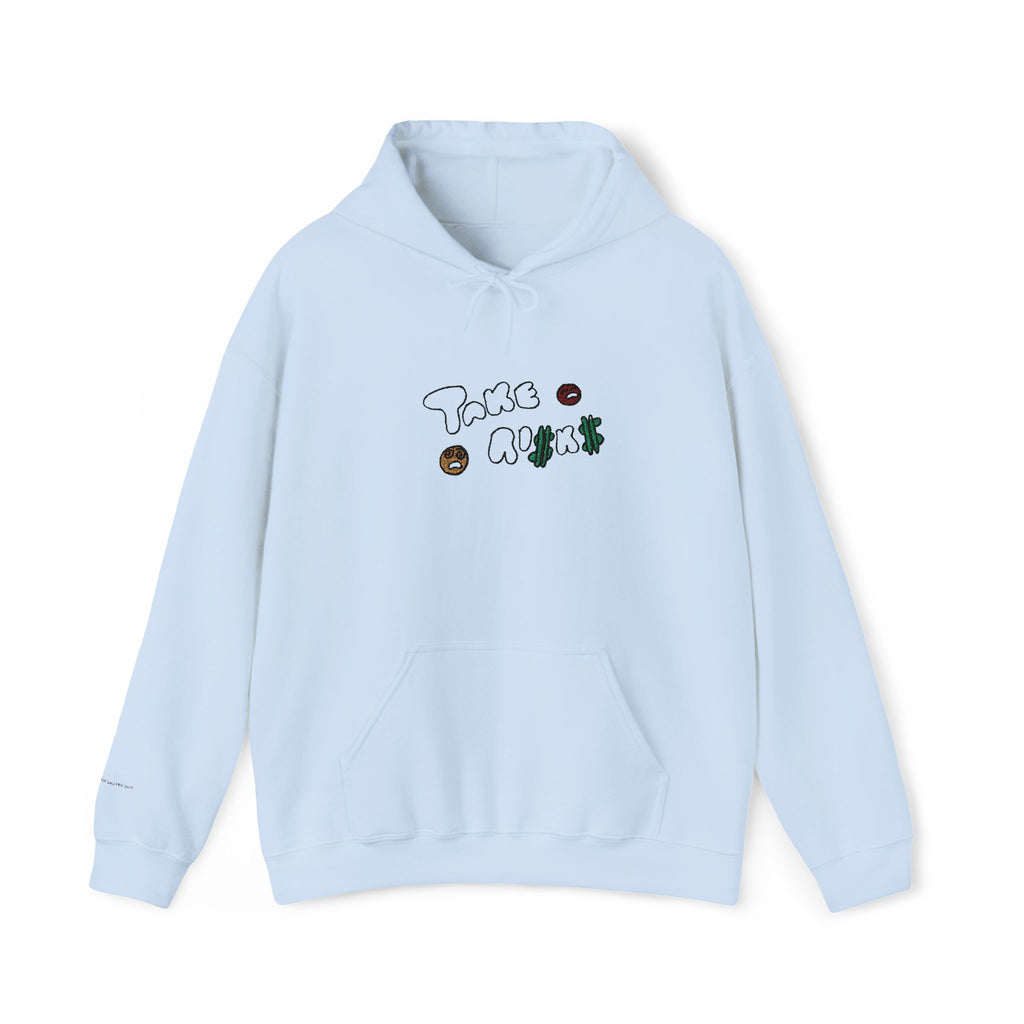 Take Risks Embroidered Hooded Sweatshirt