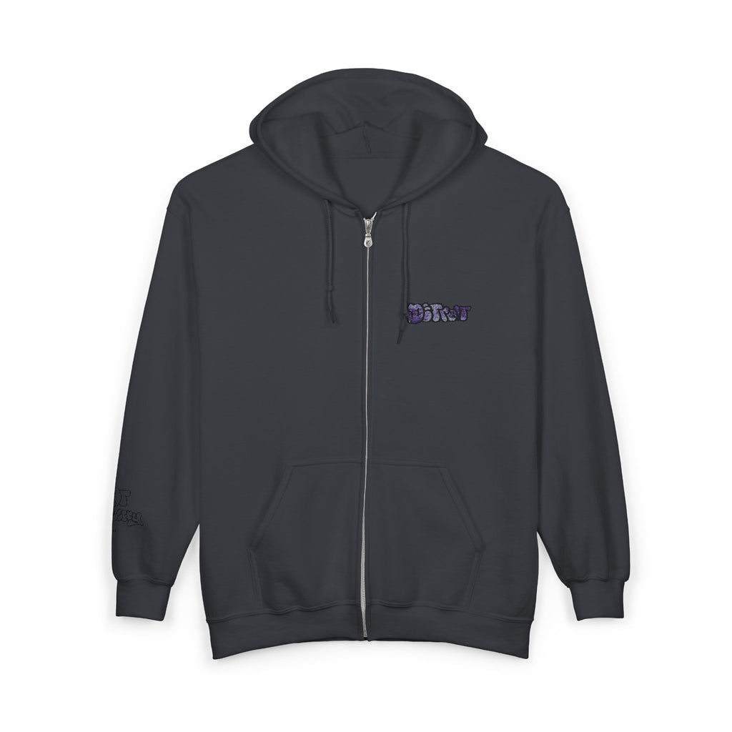 Detroit Embroidered Full Zip Hooded Sweatshirt