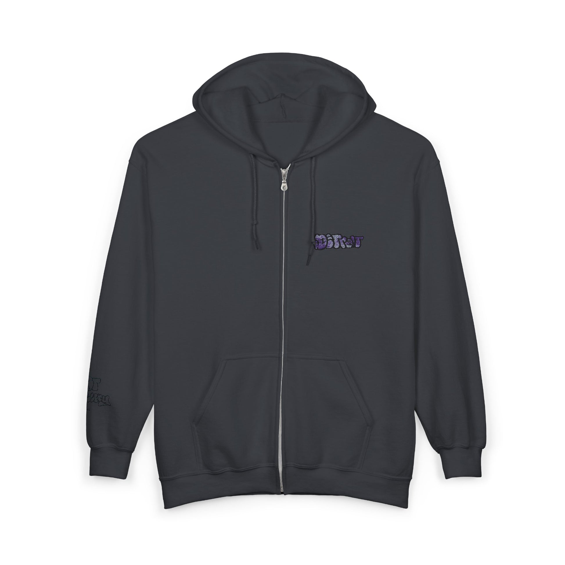 Detroit Embroidered Full Zip Hooded Sweatshirt