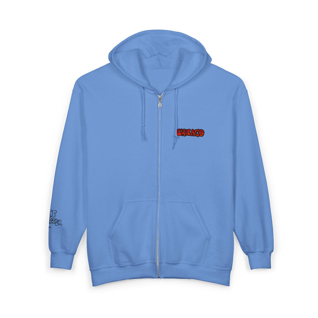 Chicago Embroidered Full Zip Hooded Sweatshirt