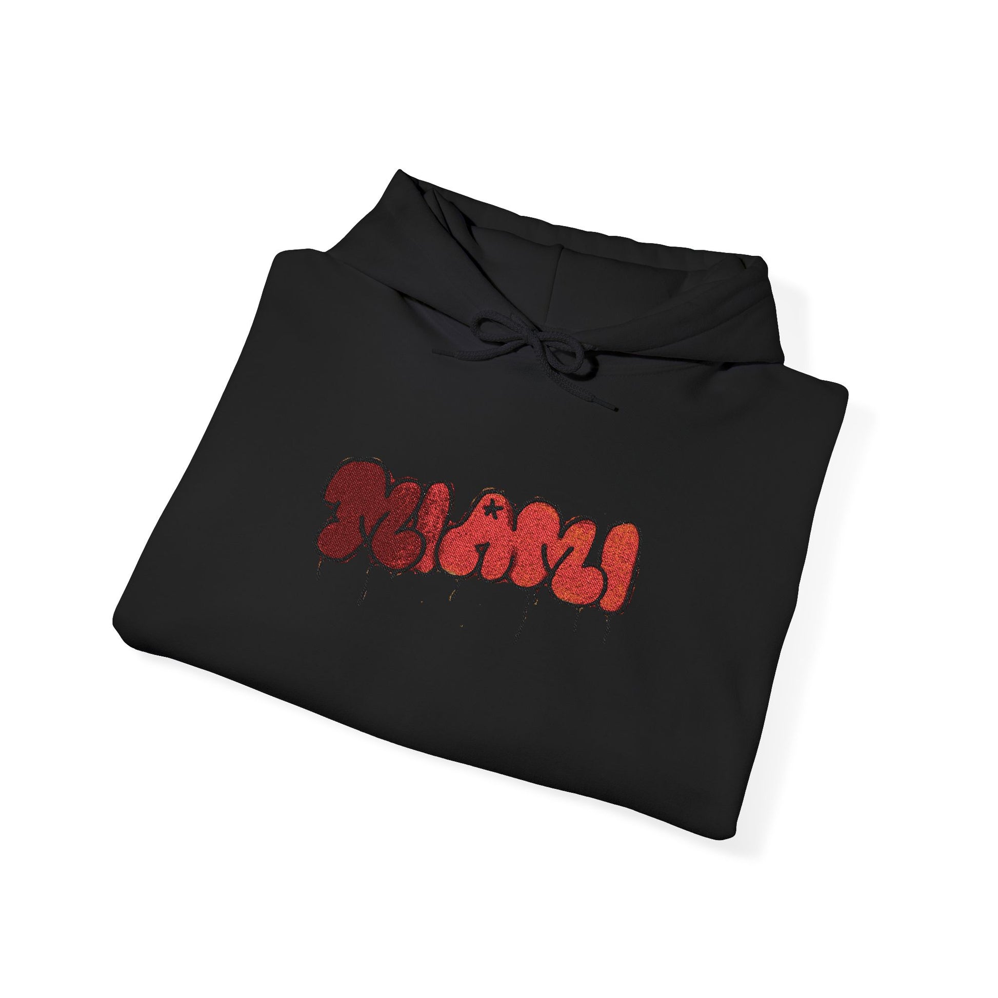 Embroidered Miami Hooded Sweatshirt