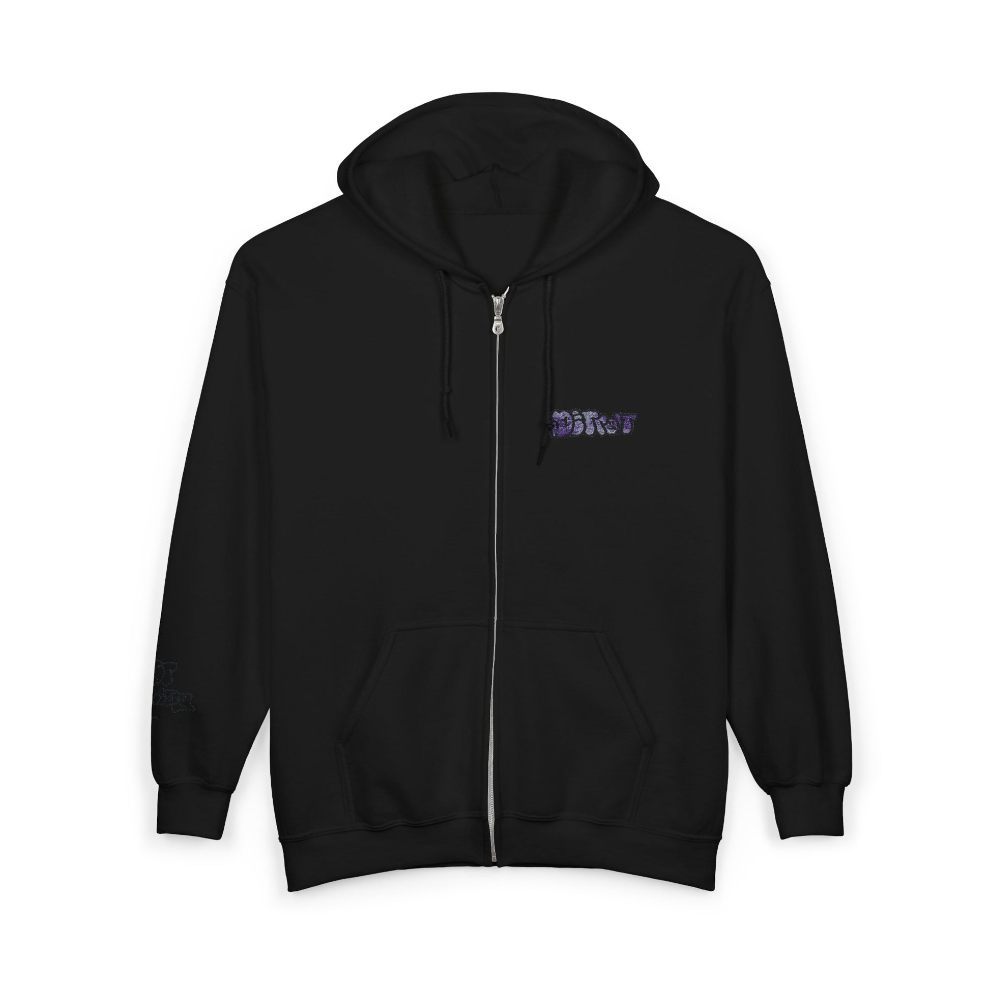 Detroit Embroidered Full Zip Hooded Sweatshirt