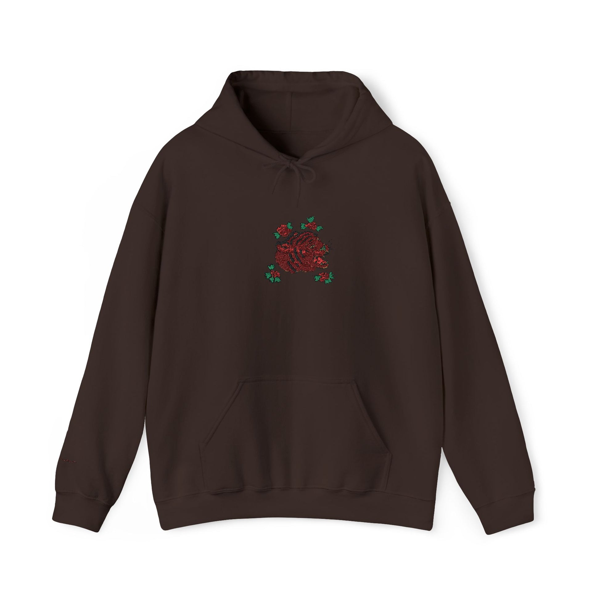 Tiger Embroidered Hooded Sweatshirt
