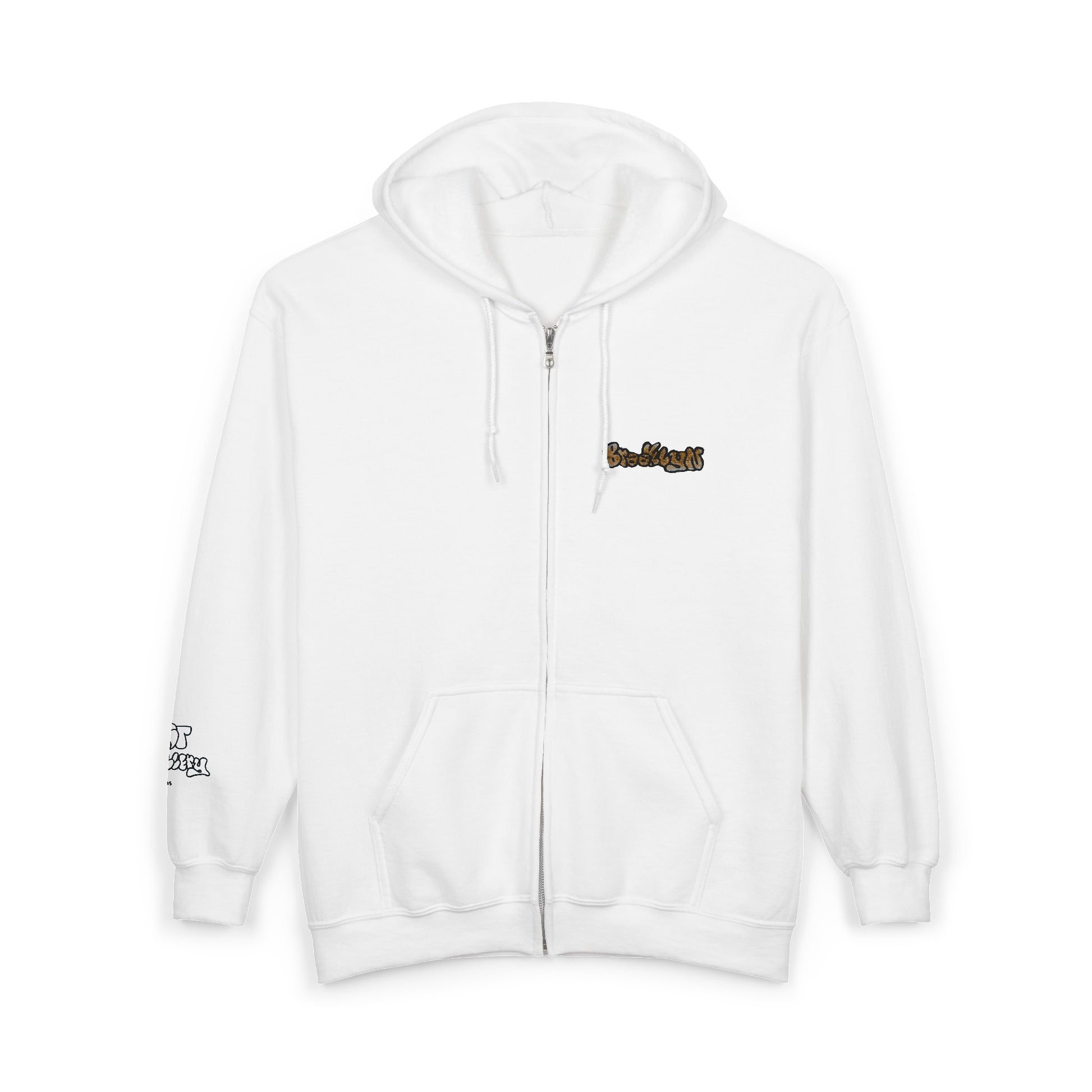 Brookly Embroidered Full Zip Hooded Sweatshirt