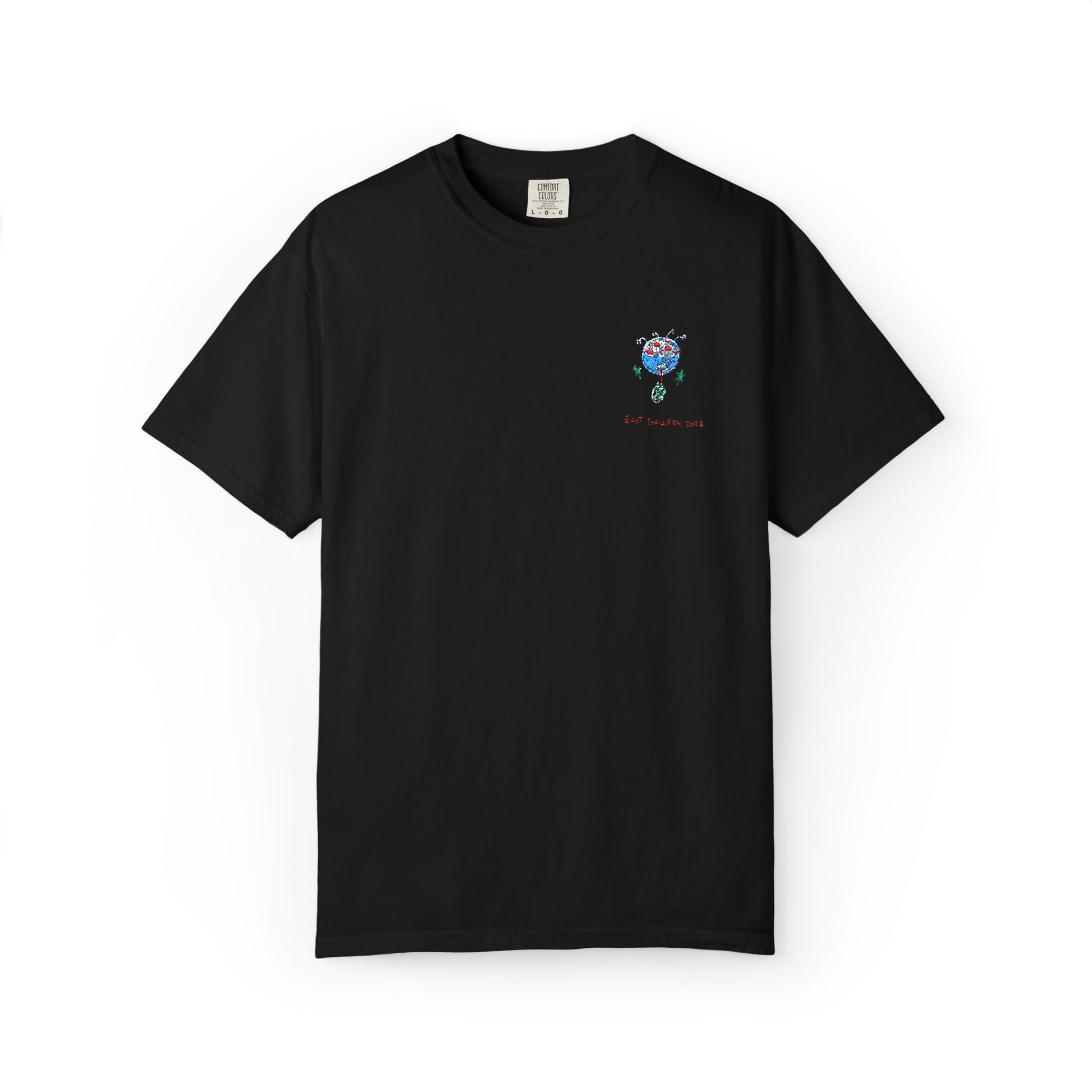 Blue Monster Embroidered T-shirt