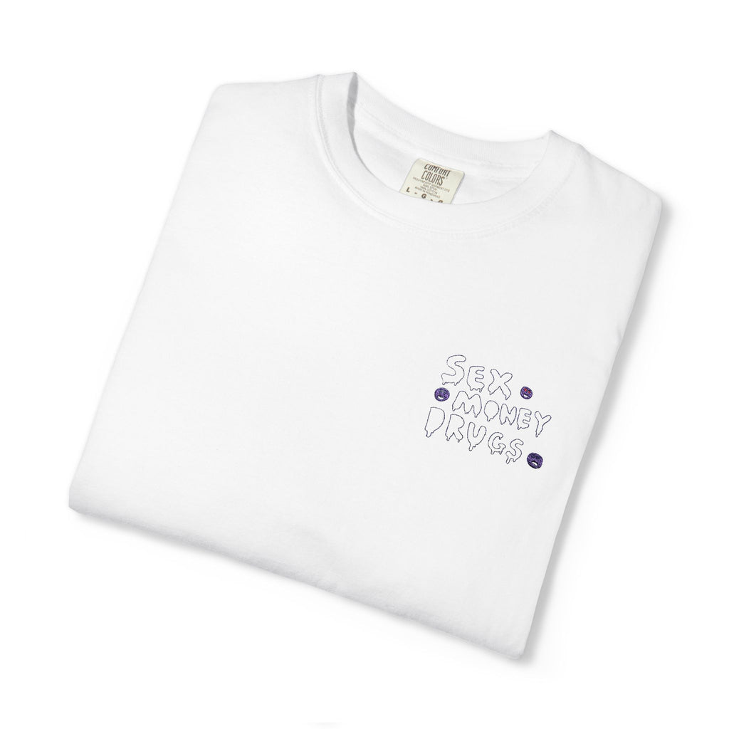 Sex Money Drugs - Embroidery Stitch T-shirt