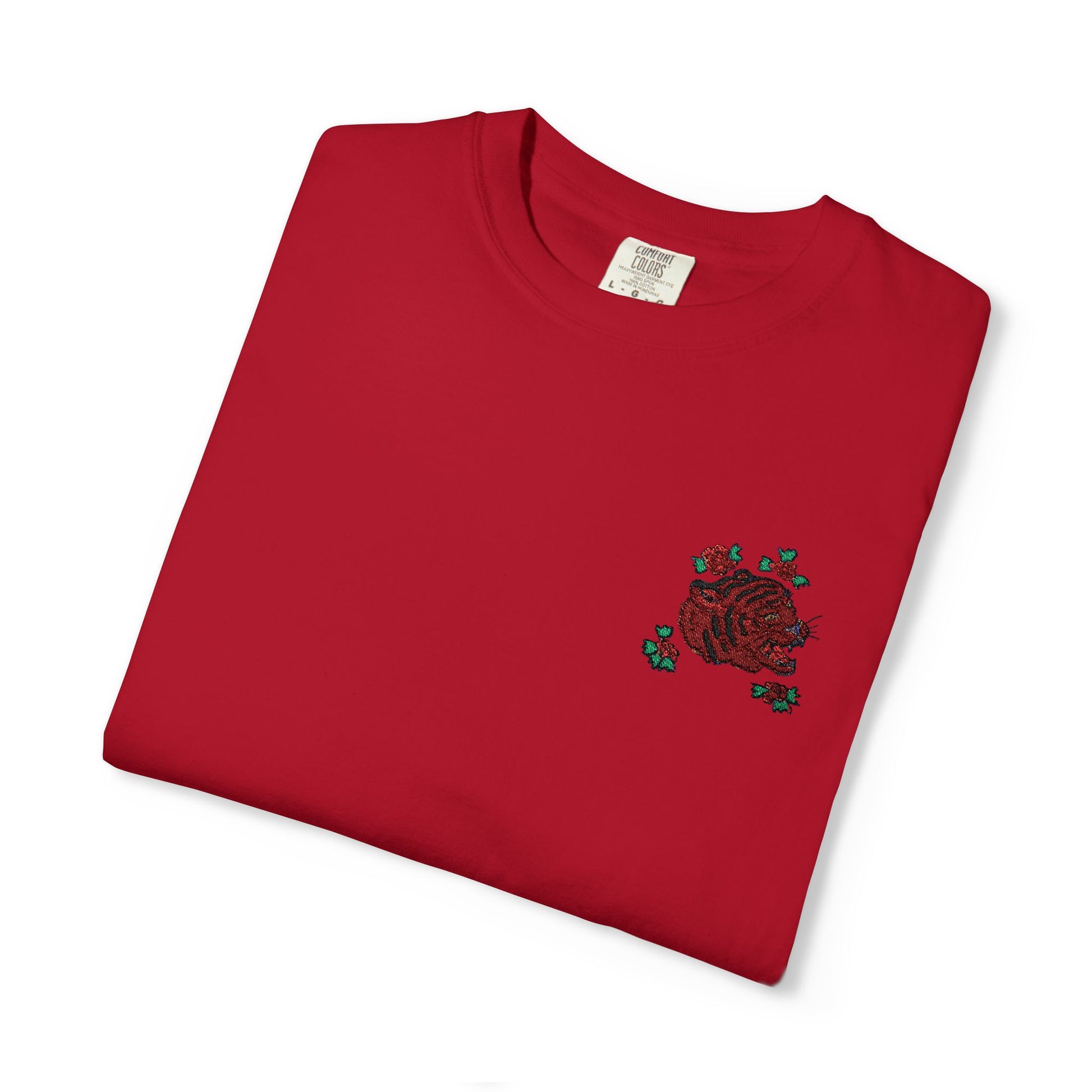 Tiger - Embroidery stitch T-shirt