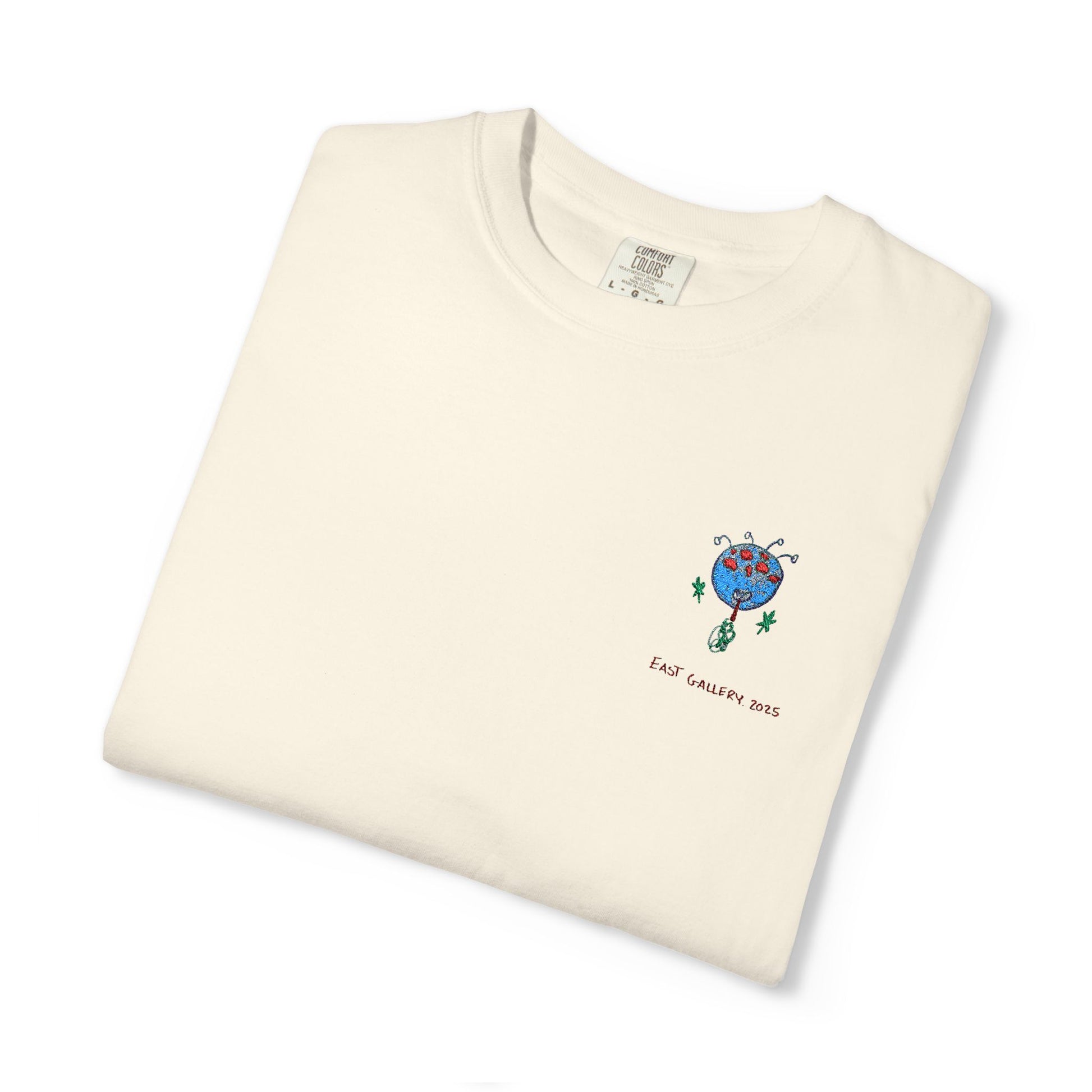 Blue Monster Embroidered T-shirt
