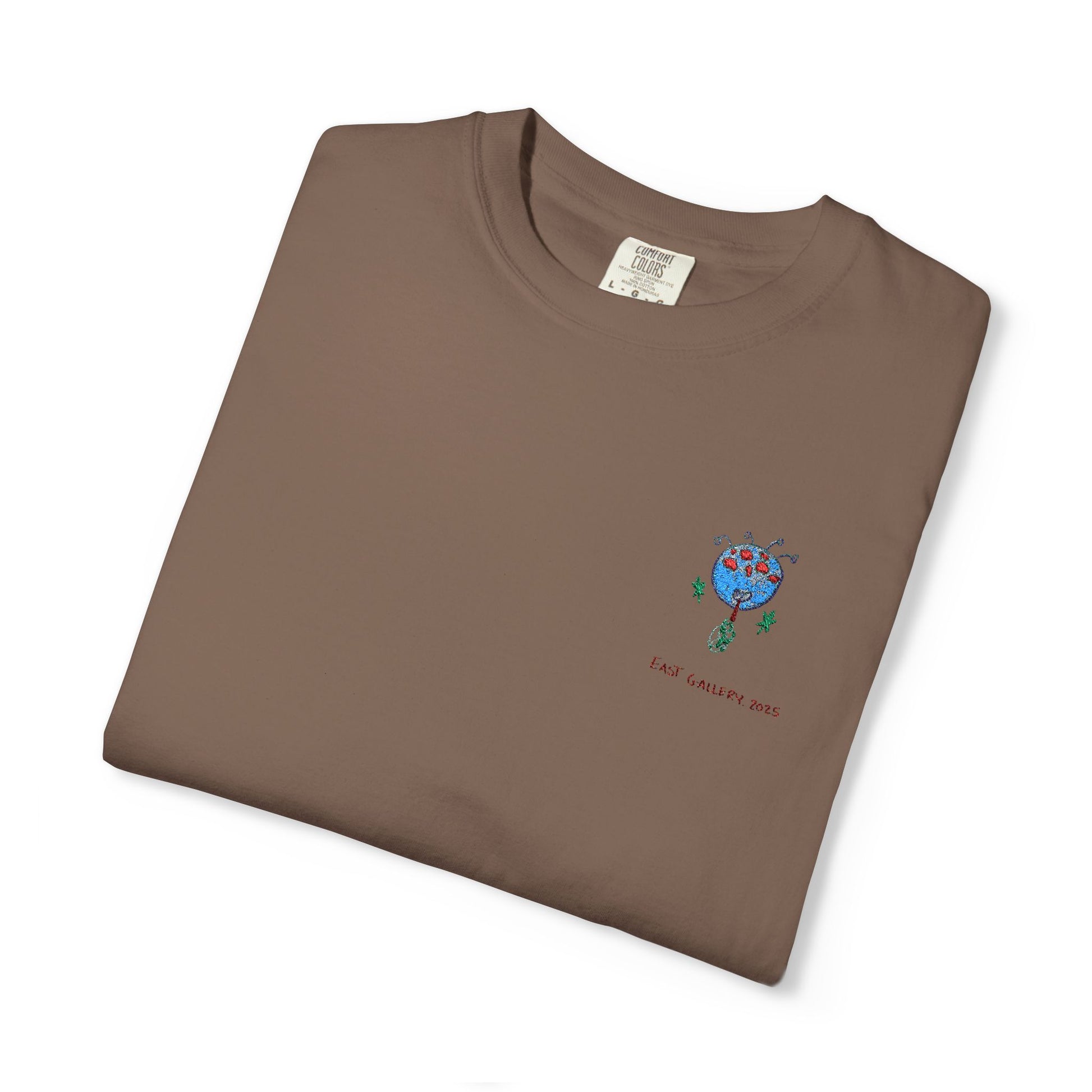 Blue Monster Embroidered T-shirt