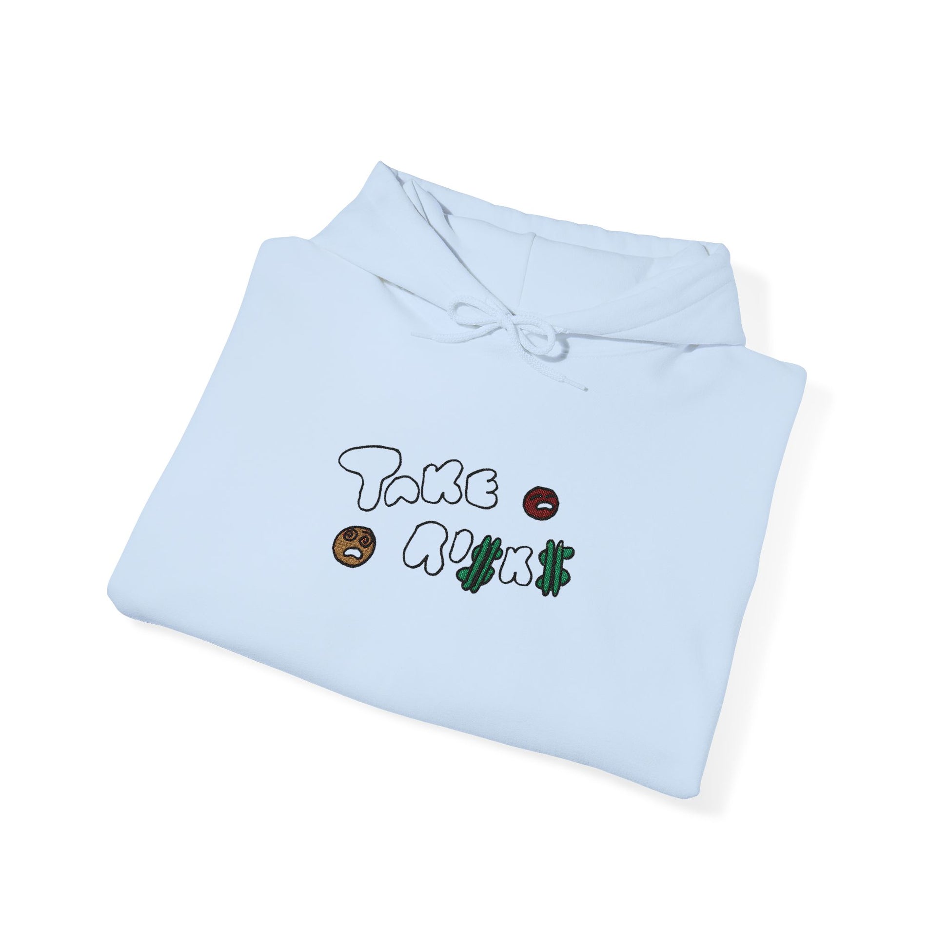 Take Risks Embroidered Hooded Sweatshirt