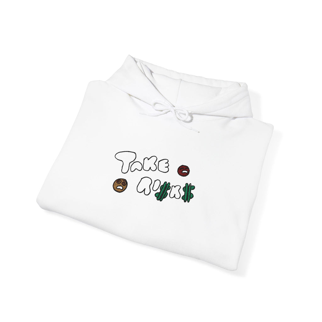 Take Risks Embroidered Hooded Sweatshirt
