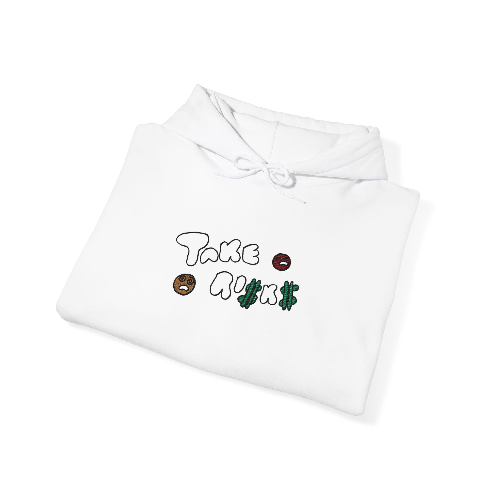 Take Risks Embroidered Hooded Sweatshirt