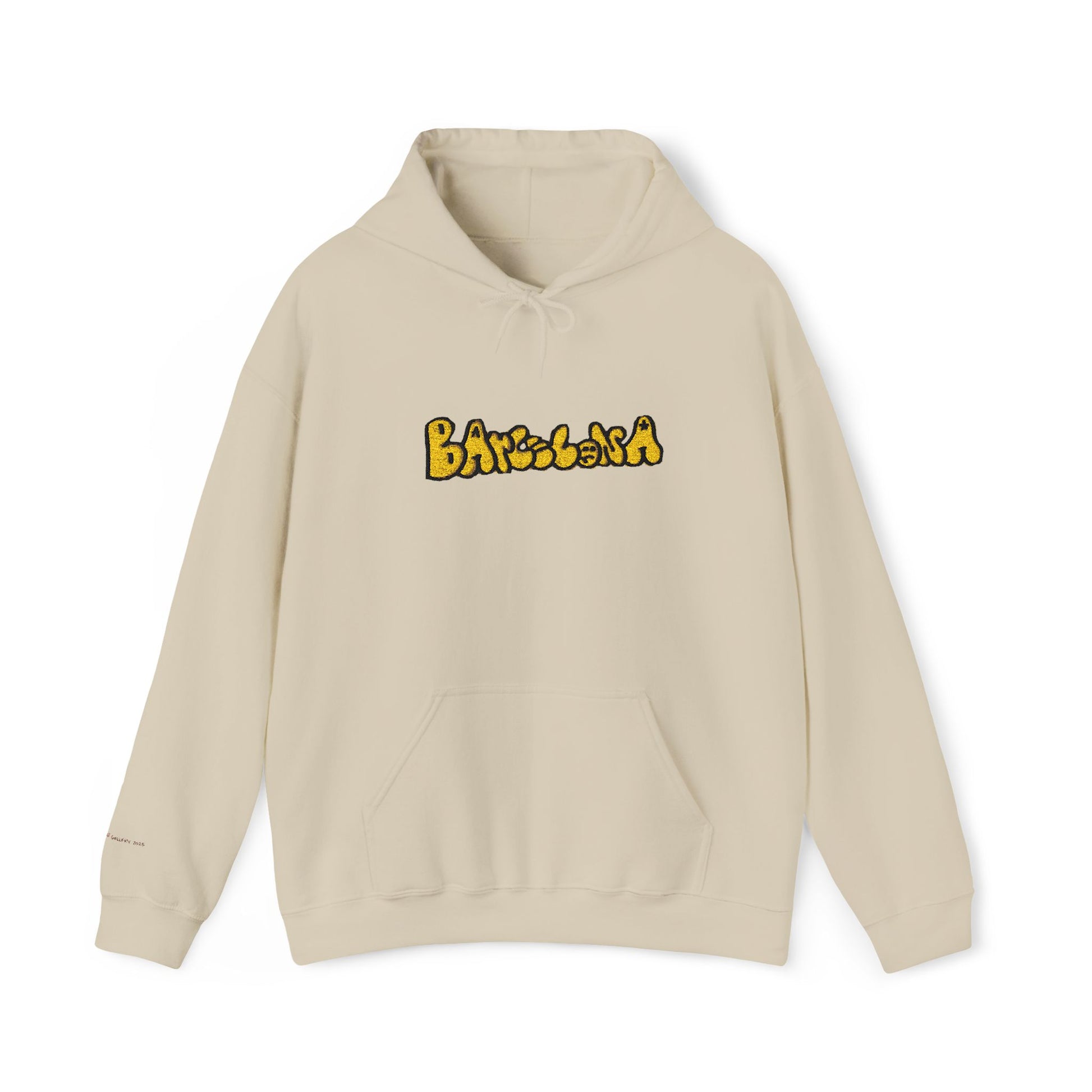 Barcelona Embroidered Hooded Sweatshirt