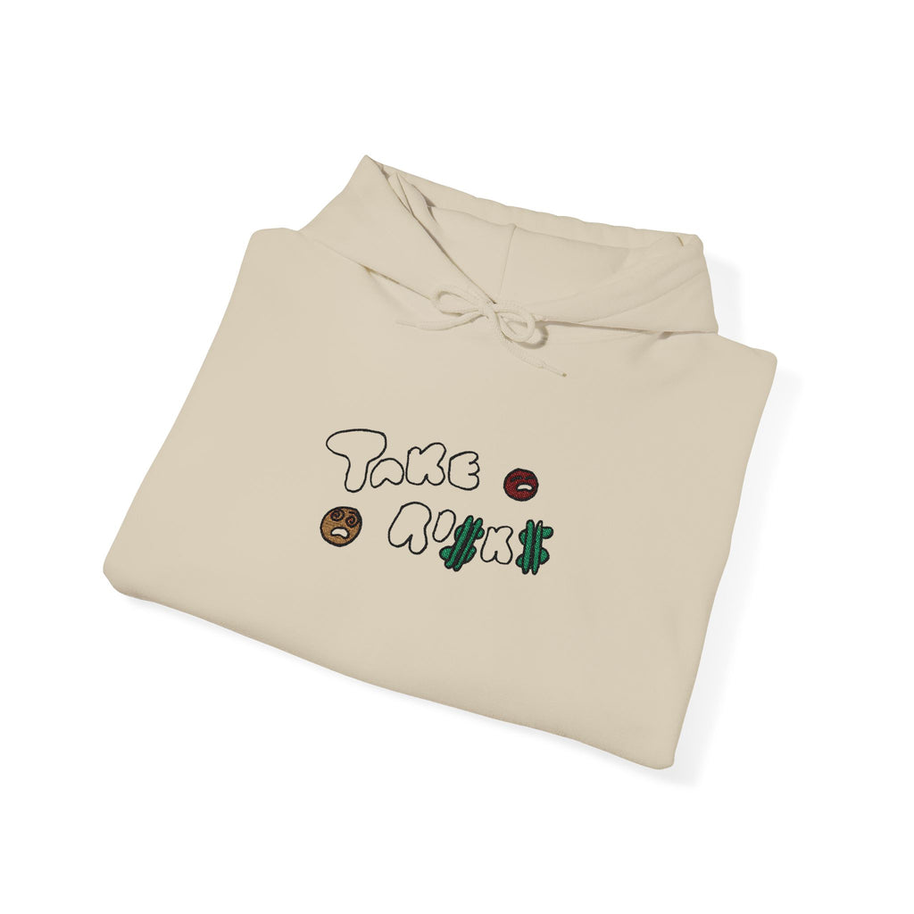 Take Risks Embroidered Hooded Sweatshirt