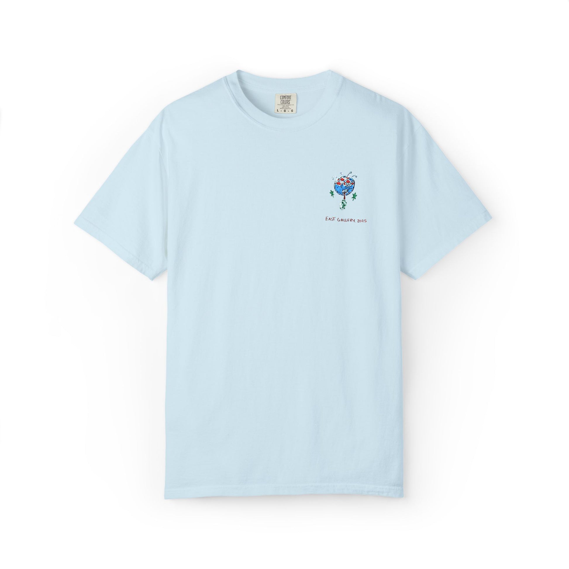 Blue Monster Embroidered T-shirt