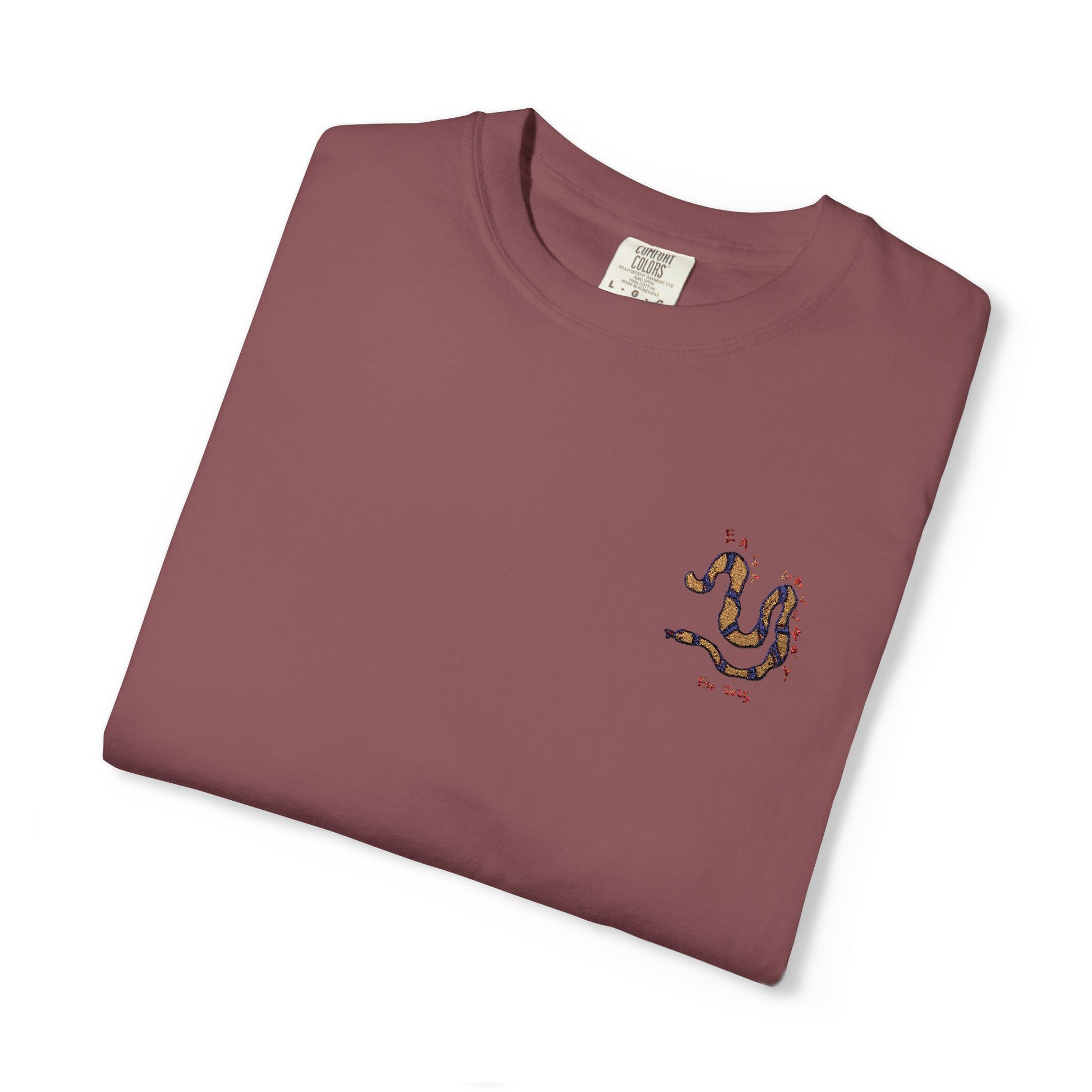 Snake - Embroidery Stitch T-shirt