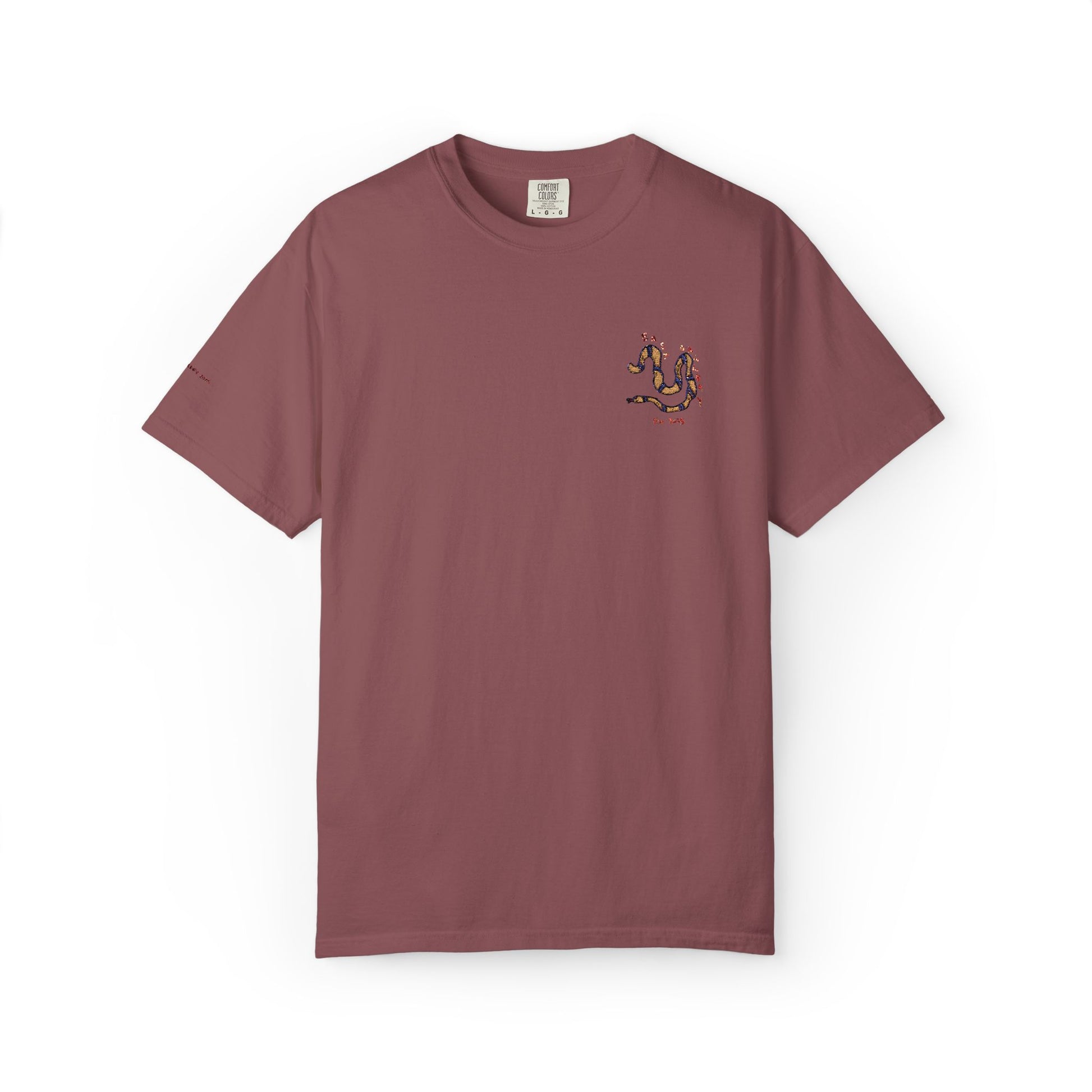 Snake - Embroidery Stitch T-shirt