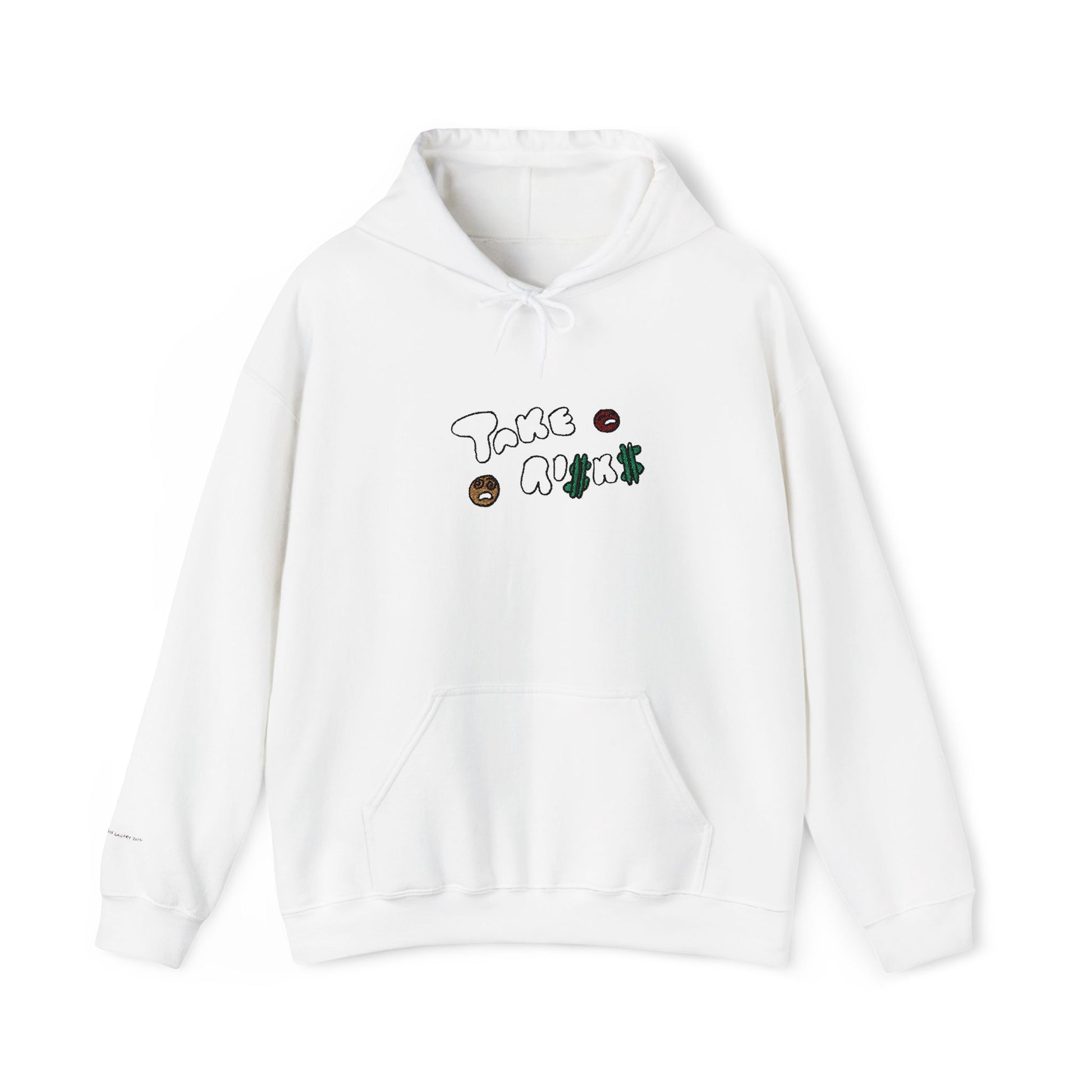 Take Risks Embroidered Hooded Sweatshirt