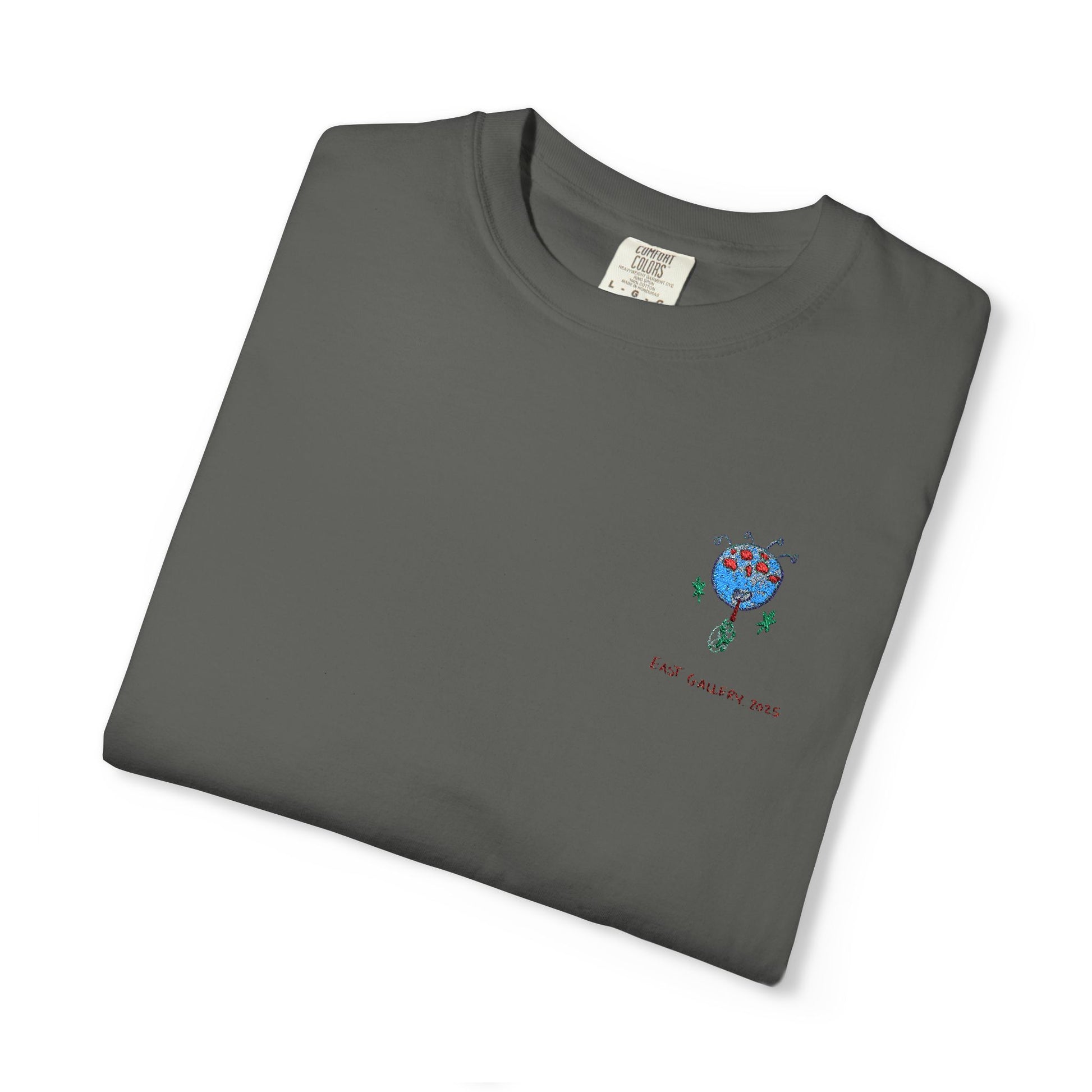 Blue Monster Embroidered T-shirt