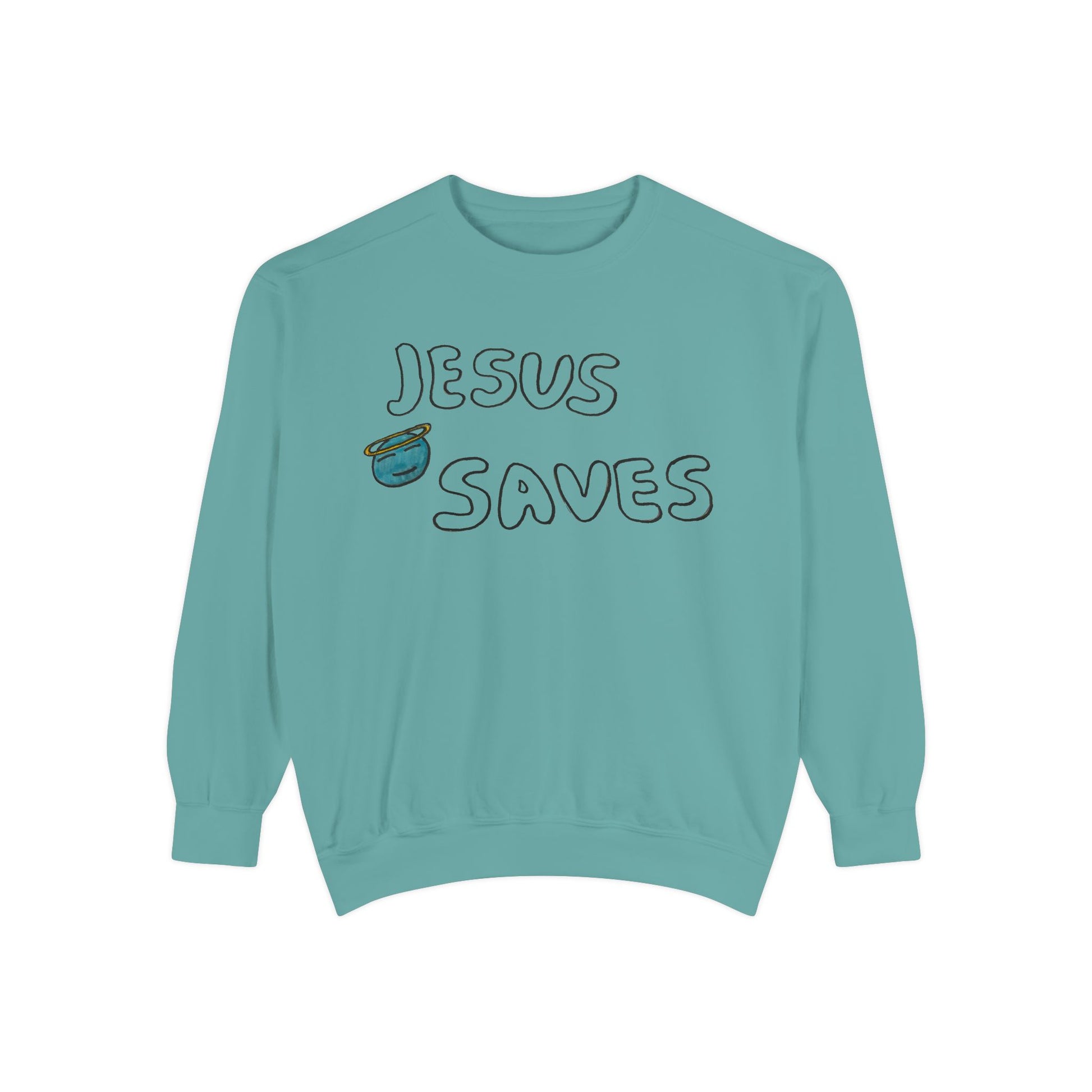 Jesus Saves Embroidered Sweatshirt