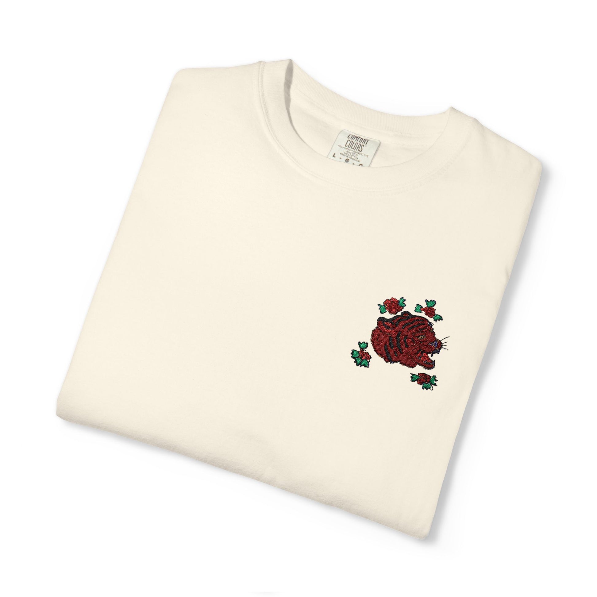 Tiger - Embroidery stitch T-shirt