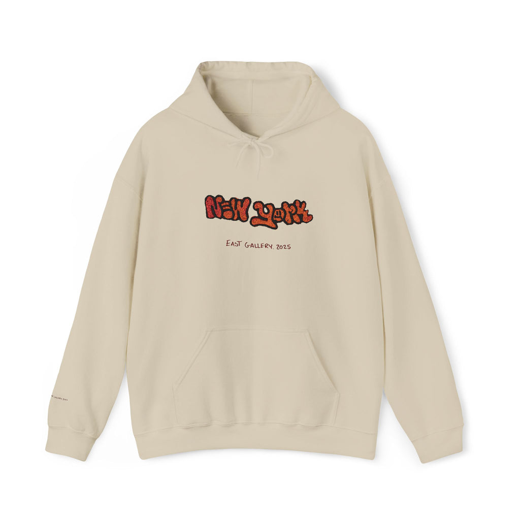 New York Embroidered Hooded Sweatshirt