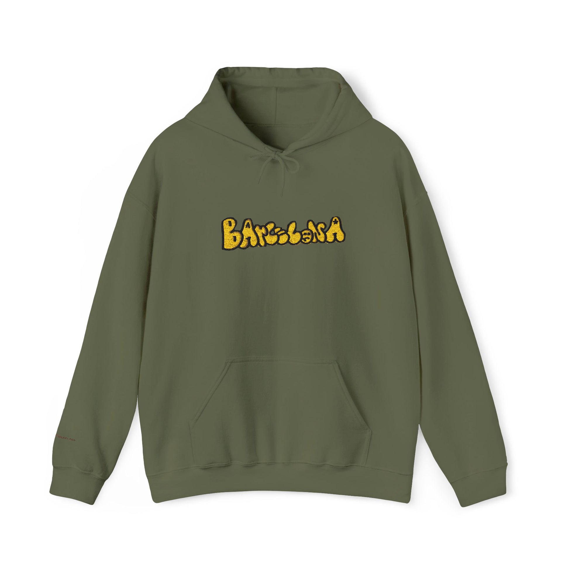 Barcelona Embroidered Hooded Sweatshirt