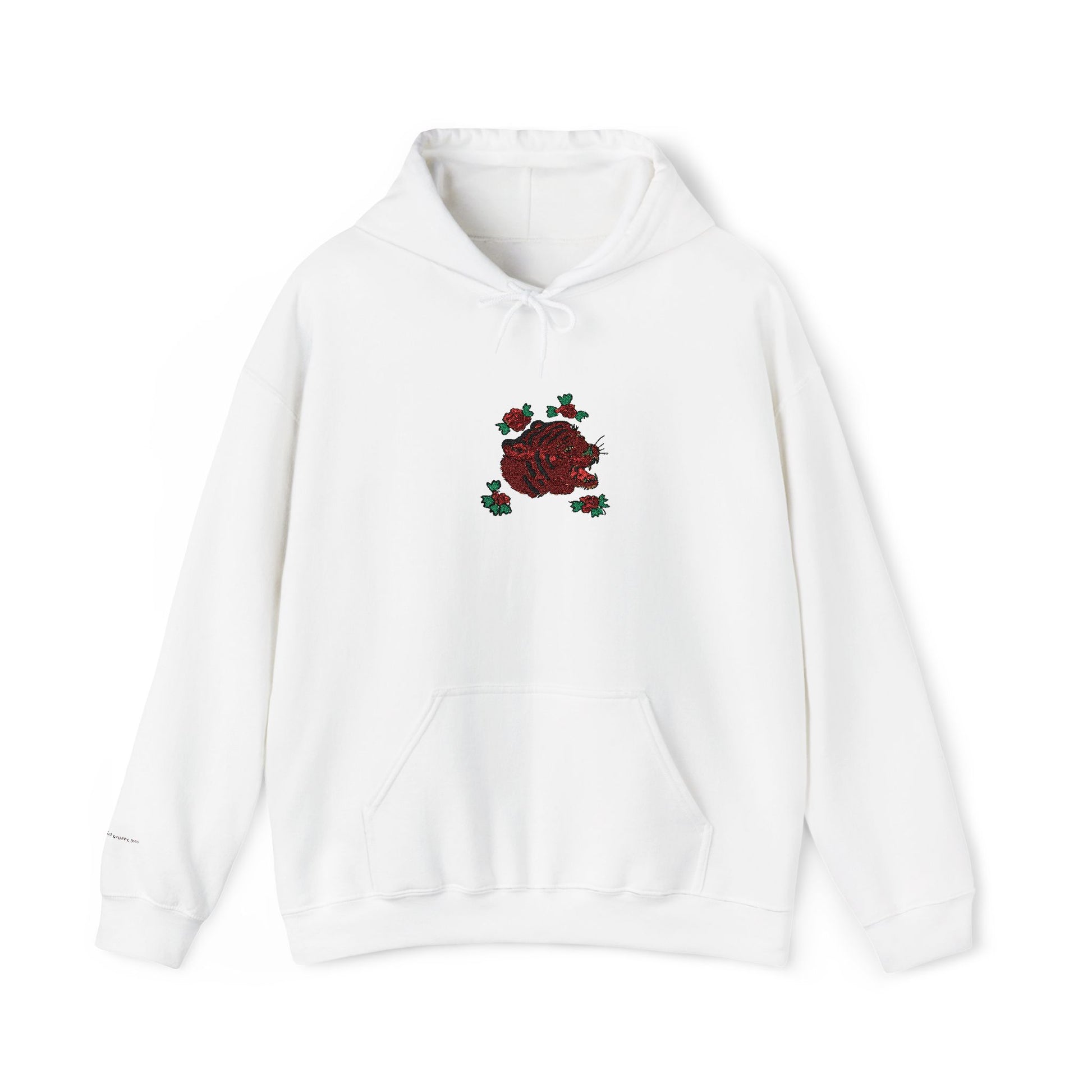 Tiger Embroidered Hooded Sweatshirt