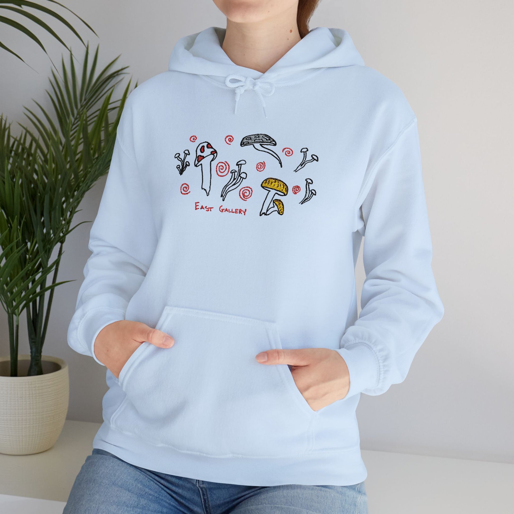 East Gallery Shroom Embroidered Hooded Sweatshirt
