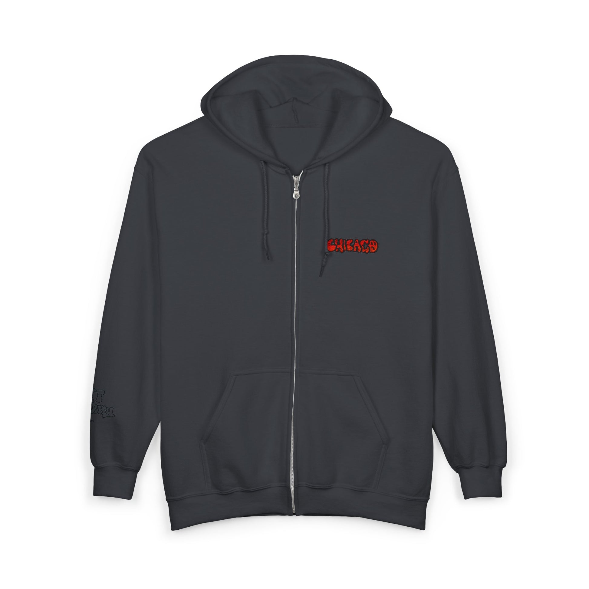 Chicago Embroidered Full Zip Hooded Sweatshirt
