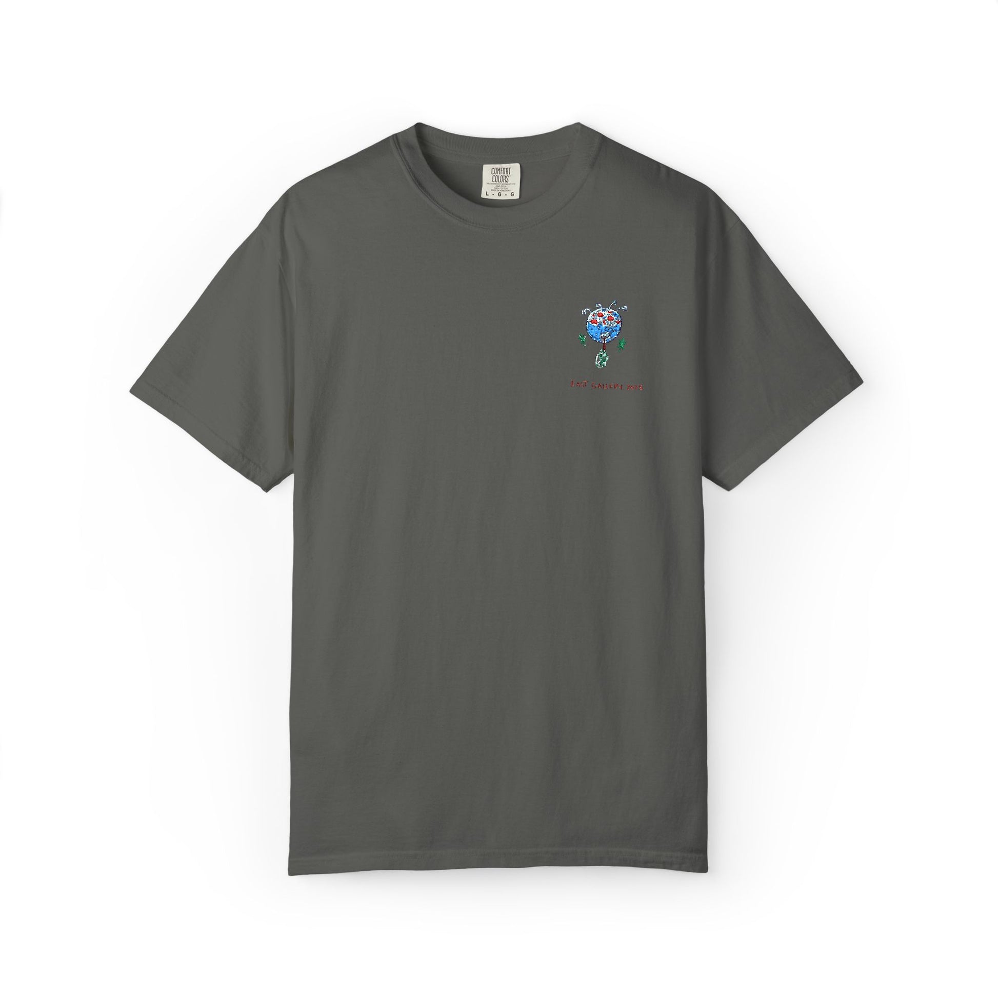 Blue Monster Embroidered T-shirt