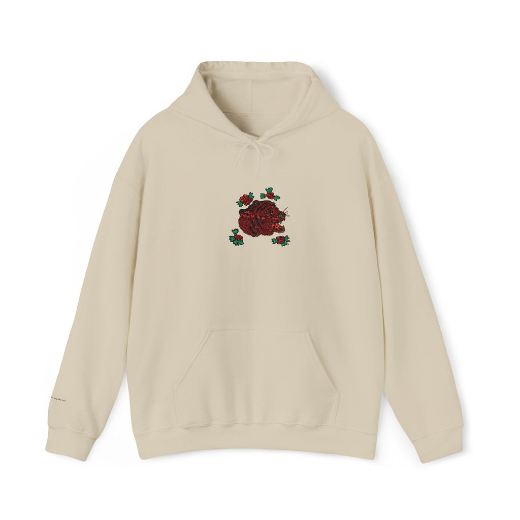 Tiger Embroidered Hooded Sweatshirt